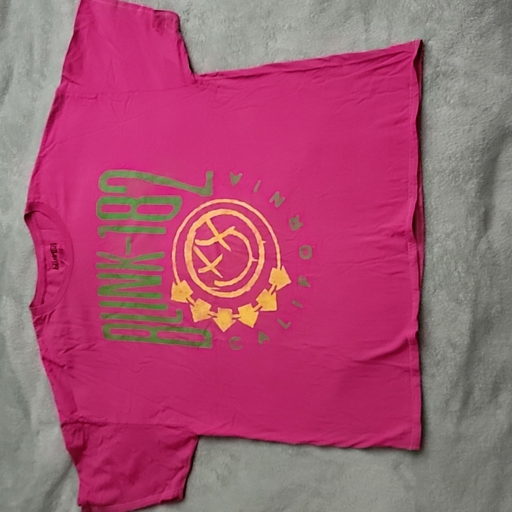 Blink 182 T-Shirt Dress hot pink sz L/XL